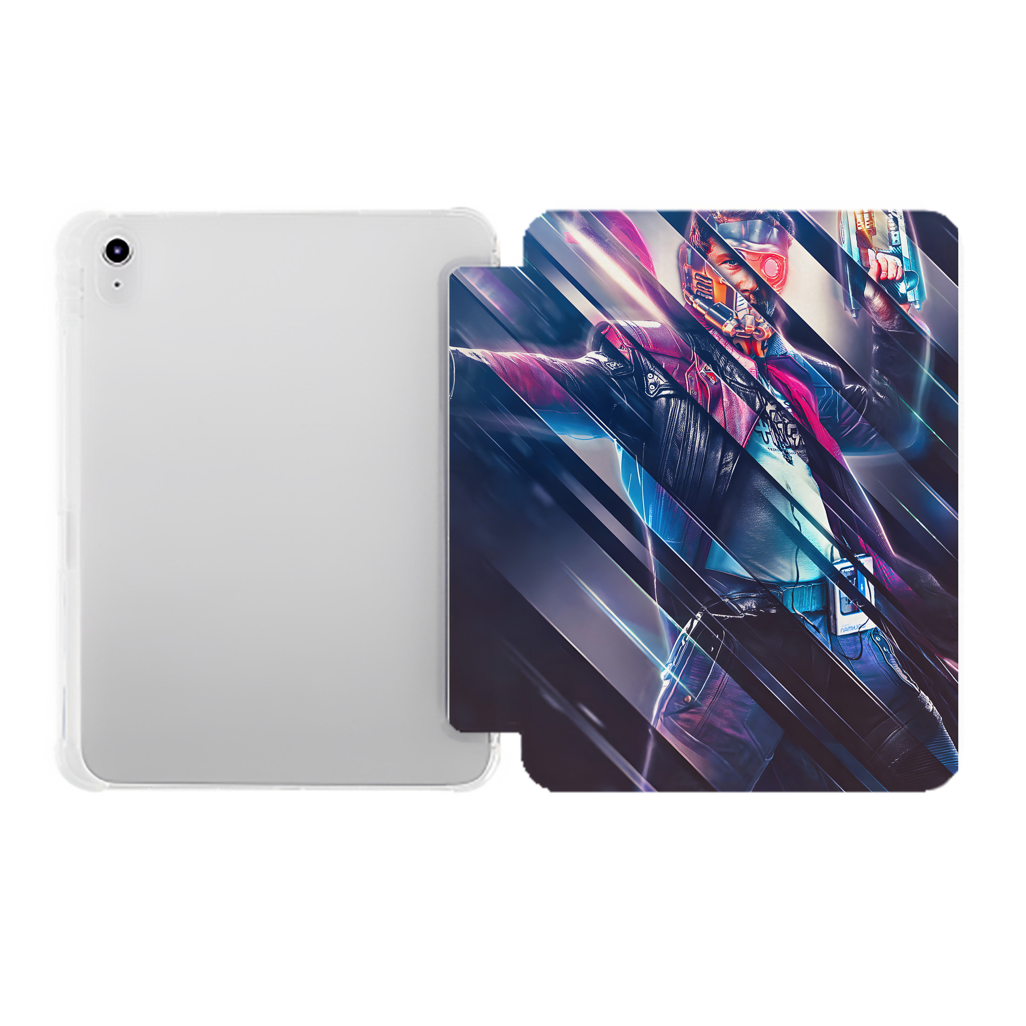 （画像用） アベンジャーズ The Avengers IPad ケース ペン収納付き 三つ折りスタンド PUレザー×シリコン 対応機種9.5/10.5/10.9インチ